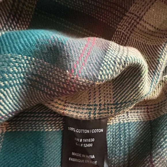 Dark Seas Flannel Button Up- NWT - Picture 6 of 10